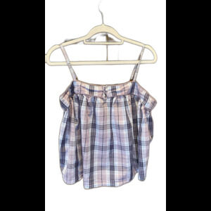 Old Navy Pajama Top & Pants a plus Size XL Purple Stripes Spaghetti Straps Cute!